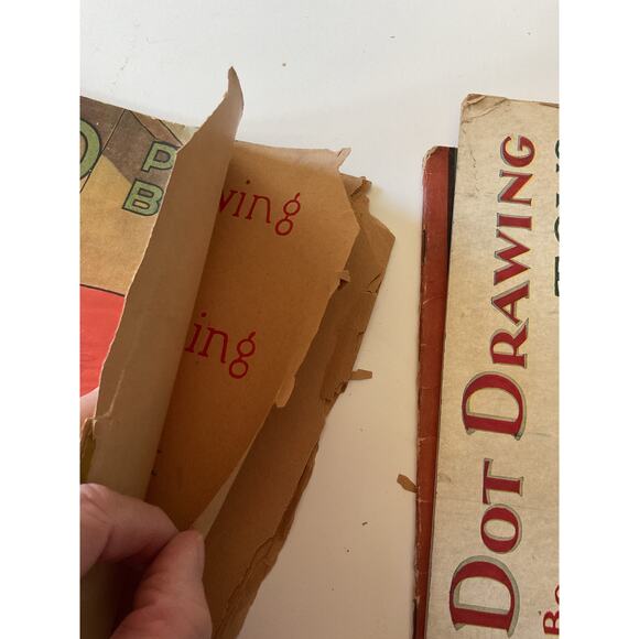 1910’s Antique Color Books & Drawing Book Bundle of 4 Rough Condition - Picture 9 of 14